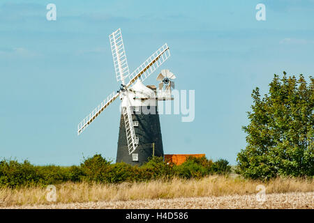 Tower Windmill, Burnham Overy Staithe, Norfolk, England Stock Photo