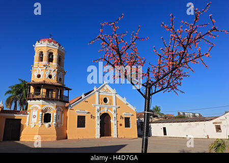 Republic Colombia, Departament Bolivar, city Mompos, Santa Cruz de Mompox, church Santa Barbara, Stock Photo