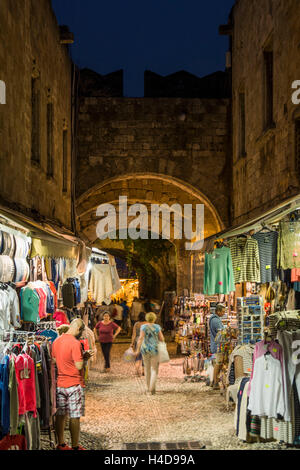 Rhodes, shops in the Old Town Stock Photo