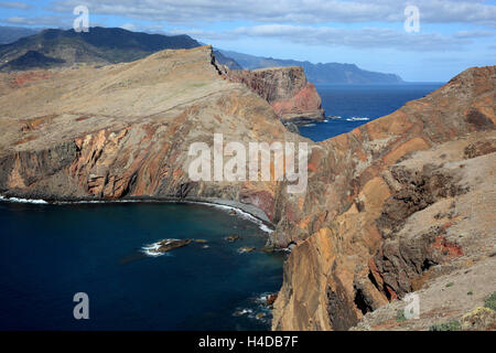 Madeira, in Cap Ponta de Sao Lourenco, scenery at the eastern end the island Stock Photo