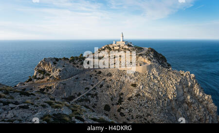 Lighthouse in Cap Formentor, Majorca, Spain Stock Photo