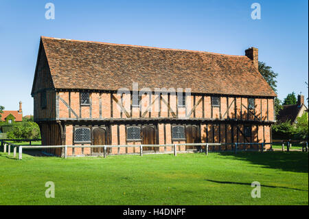 The old half-timbered Moot Hall in Elstow village Bedfordshire UK Stock Photo