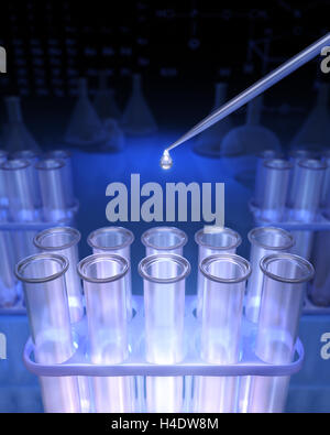 3D rendering chemical test tube white background Stock Photo - Alamy