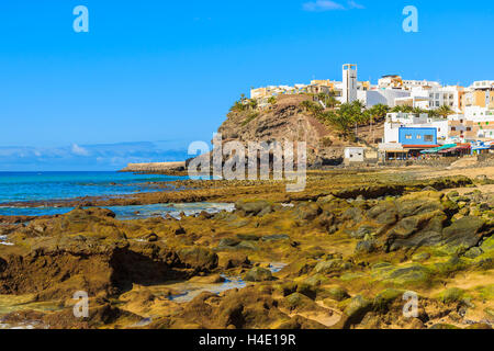 Fishing village Morro Jable on southern coast of Fuerteventura, Canary Islands, Spain Stock Photo