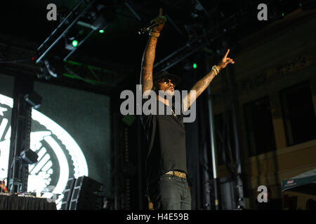 Future performs at Neon Desert Music Festival on May 28, 2016 in El Paso, Texas. Stock Photo