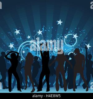 Dance Party Background Stock Vector