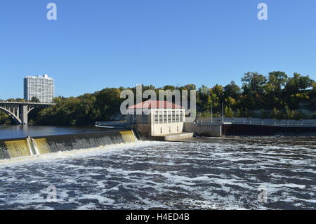 Ford Dam in Minnesota Stock Photo