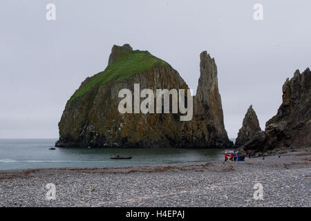 Alaska, Bering Sea, Alaska Maritime National Wildlife Refuge, St. Matthew Island (60-33-64N 172-54-83W). Stock Photo