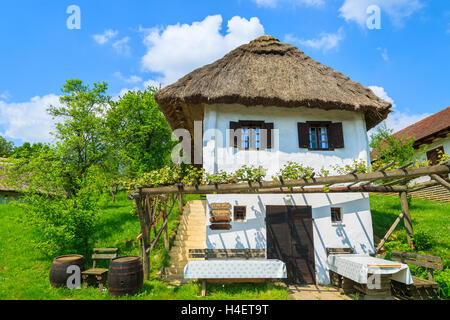 Traditional cottage houses in wine making region of Burgenland, southern Austria Stock Photo