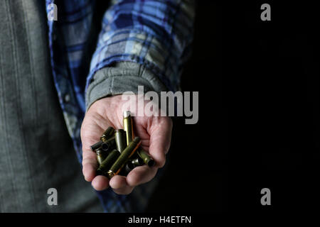 sleeves weapon in a hands Stock Photo