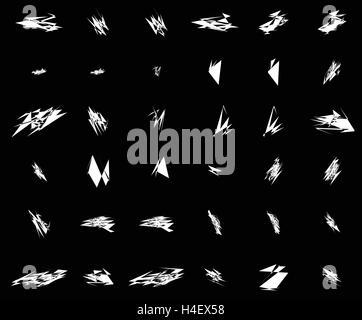 Random element set - Set of graphic objects, design elements Stock Vector