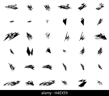 Random element set - Set of graphic objects, design elements Stock Vector