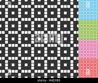 Square basic shape mosaic repeatable pattern, texture and background ...