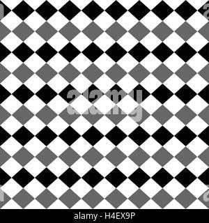 Squares abstract repeatable geometric monochrome (grayscale) pattern, texture Stock Vector