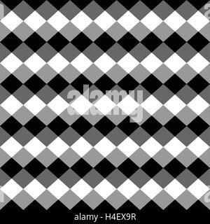 Squares abstract repeatable geometric monochrome (grayscale) pattern, texture Stock Vector