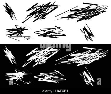 Random element set - Set of graphic objects, design elements Stock Vector