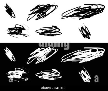 Random element set - Set of graphic objects, design elements Stock Vector