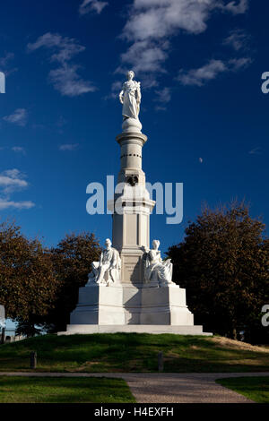 Soldiers' National Monument, site of the Gettysburg Address, located within the cemetery Stock Photo