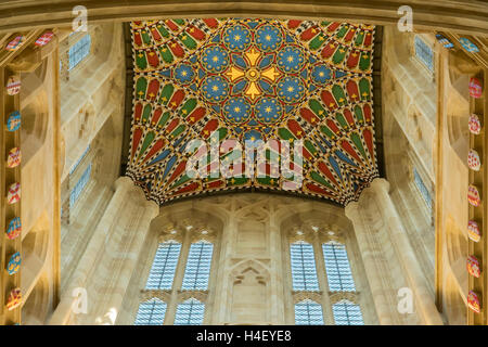 Ceiling of Tower in St Edmundsbury Cathedral, Bury St Edmunds, Suffolk, England Stock Photo