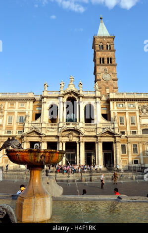 The historical Basilica Papale di Santa Maria Maggiore church in Rome Stock Photo