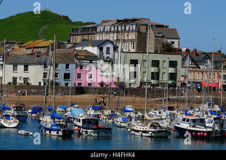 A view of Ilfracombe harbour, on the north coast of Devon UK Stock Photo