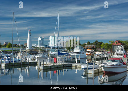 HARBOR WILLIAM MILLIKEN STATE PARK DETROIT RIVER MICHIGAN USA Stock Photo