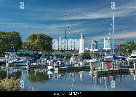 HARBOR WILLIAM MILLIKEN STATE PARK DETROIT RIVER MICHIGAN USA Stock Photo