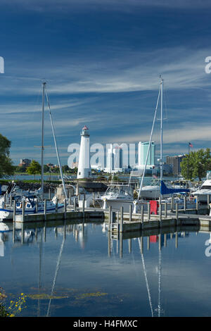 HARBOR WILLIAM MILLIKEN STATE PARK DETROIT RIVER MICHIGAN USA Stock Photo