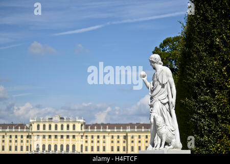 Sculpture at the Schönbrunn Palace garden. Vienna, Austria Stock Photo