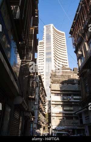 Tall Indian Stock Market Building,Mumbai Bombay,Maharashtra,India.Asia. Stock Photo