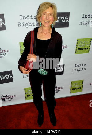 Lin Shaye arrives to the 'Texas Heart' Los Angeles Premiere at Arena Cinema in Hollywood California on June 4, 2016. Stock Photo
