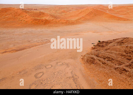 Aerial view from hot air balloon in Namib-Naukluft National Park, Namibia Stock Photo