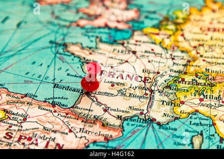 france, bordeaux, map, travel, europe, geography, tourism, background ...