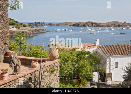 View of the small bay of Port Lligat in Catalonia, Spain Stock Photo