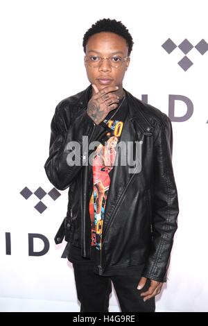 New York, NY, USA. 15th Oct, 2016. Levi Carter attends TIDAL's Second Annual Philanthropic Festival, TIDAL X: 1015 in partnership with Robin Hood at Barclays Center on October 15, 2016 in New York City. Credit:  Diego Corredor/Media Punch/Alamy Live News Stock Photo