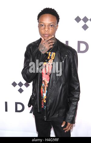 New York, NY, USA. 15th Oct, 2016. Levi Carter attends TIDAL's Second Annual Philanthropic Festival, TIDAL X: 1015 in partnership with Robin Hood at Barclays Center on October 15, 2016 in New York City. Credit:  Diego Corredor/Media Punch/Alamy Live News Stock Photo