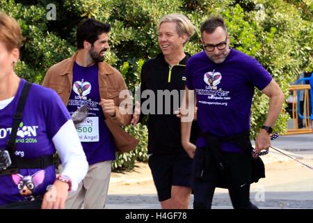 Madrid, Spain. 16th Oct, 2016. US ambassador in Spain James Costos, designer Michael Smith and actor Miguel Angel Muñoz during the race dog 'Perroton' in Madrid on Sunday 16 October 2016. Credit:  Gtres Información más Comuniación on line,S.L./Alamy Live News Stock Photo