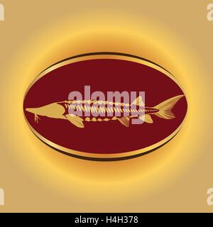Caviar Concept Designs. AI 10 supported. Stock Vector