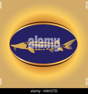 Caviar Concept Designs. AI 10 supported. Stock Vector