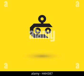 Chat Robot Design Concept. AI 10 Supported. Stock Vector
