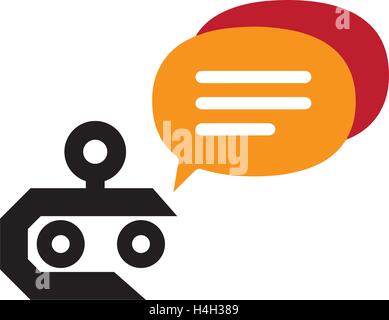 Chat Robot Design Concept. AI 10 Supported. Stock Vector