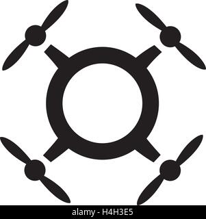 Drone Logo Concept Design. AI 10 Supported. Stock Vector
