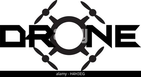 Drone Logo Concept Design. AI 10 Supported.