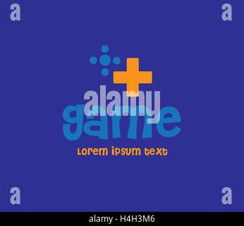Game Logo Design Concept. AI 10 supported. Stock Vector