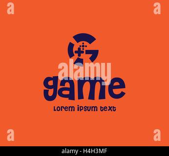 Game Logo Design Concept. AI 10 supported. Stock Vector