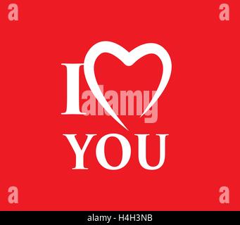 I Love Concepts Design. AI 10 supported. Stock Vector
