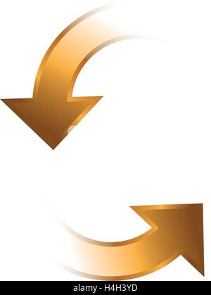 Arrows Icon Design. AI 8 Supported. Stock Vector