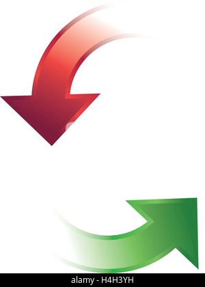 Arrows Icon Design. AI 8 Supported. Stock Vector