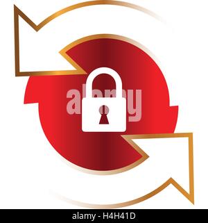 Icon for Home Security System, AI 8 Supported. Stock Vector