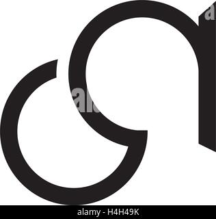 CA Logo Monogram Design. AI 10 supported. Stock Vector